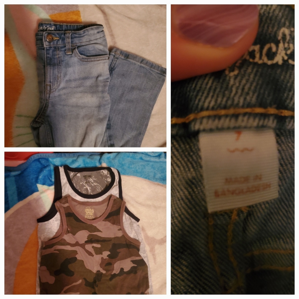 Boy's shirts and jeans